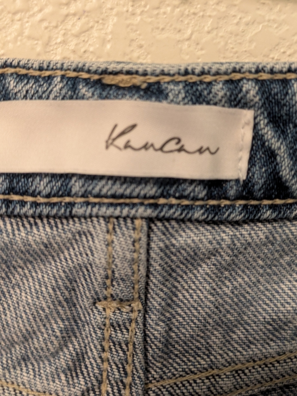 Kancan Ella High-Rise Fray Hem Mom Shorts - Light Blue - Picture 15 of 15
